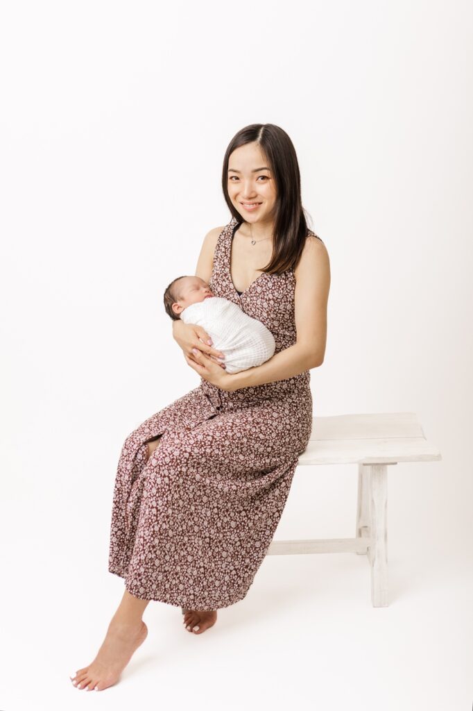 photo of mom holding baby boy