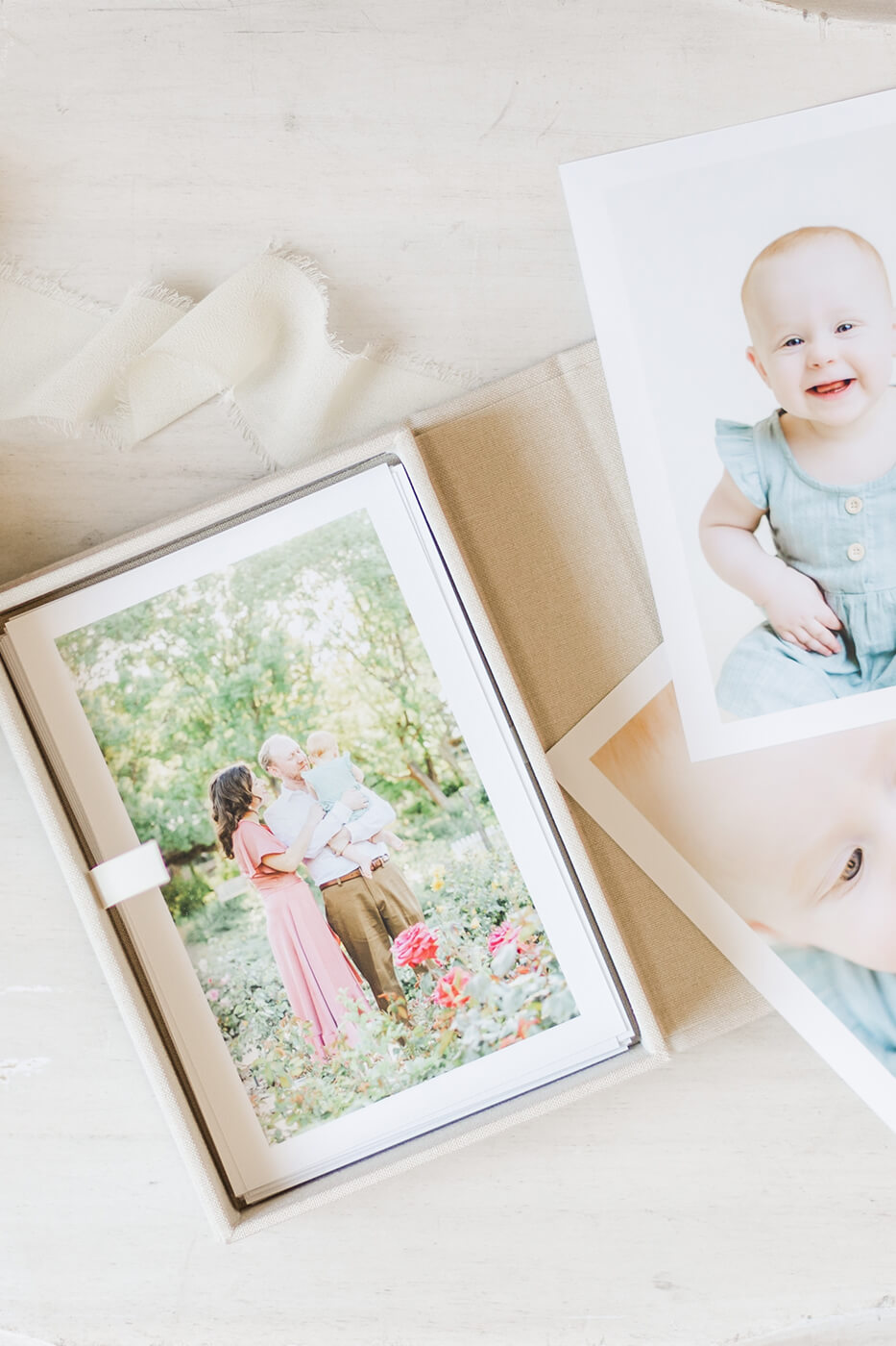 baby photos in box